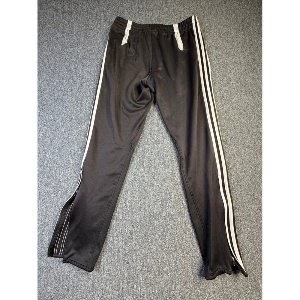 Adidas Climacool Training Pants Mens Medium Black White Stripe Soccer‎ Joggers